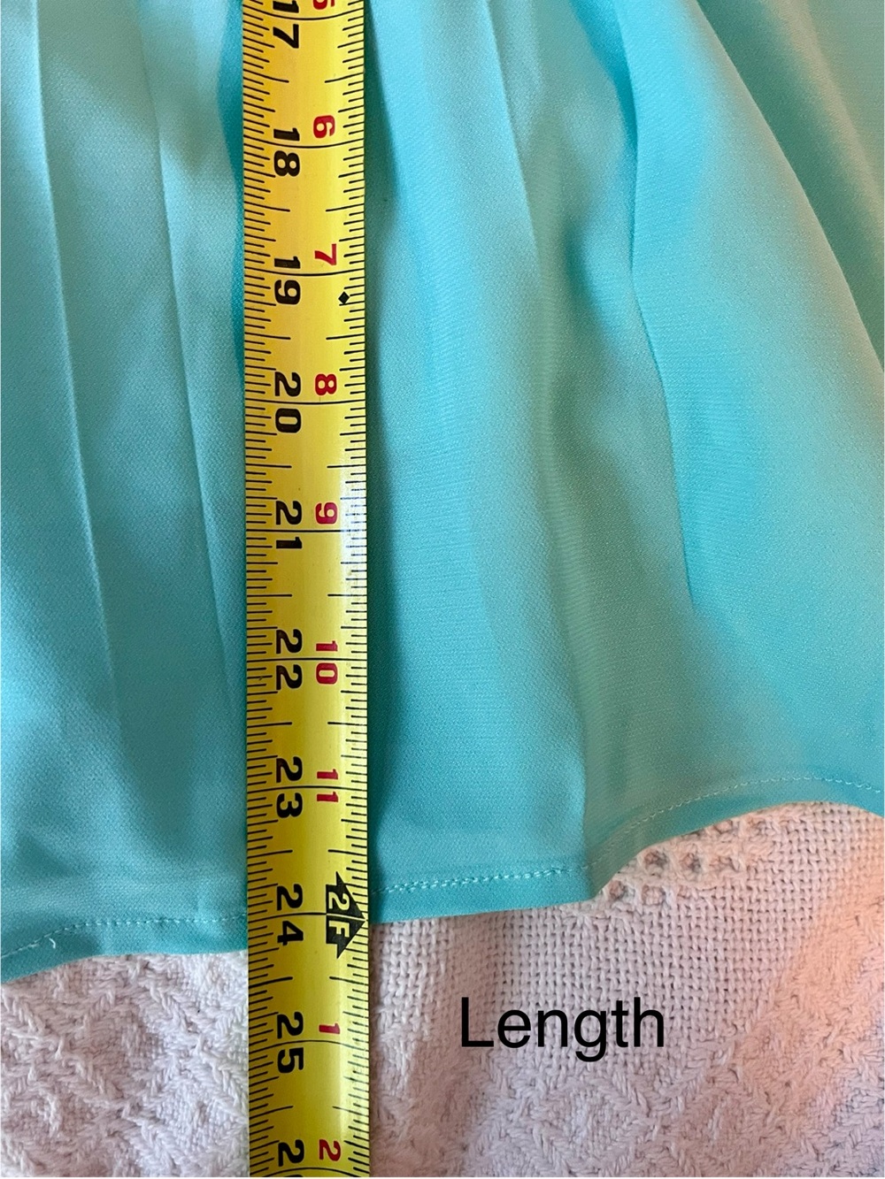 NWT Doe & Rae Mint Pleated Halter Tank with Pleats & Bow Tie in Aqua Green - Picture 6 of 6